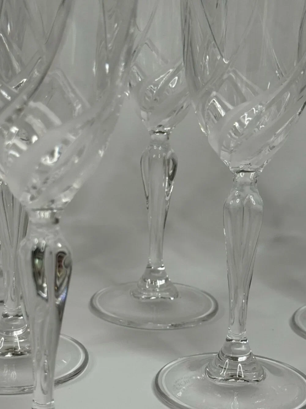 Vintage RCR Royal Crystal Rock Italy Champagne Flute, 8.25